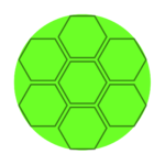 NEON ZIELONY HEXA