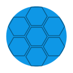 JASNY NIEBIESKI HEXA